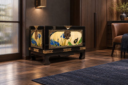 Kuro (黒) Iris Trunk. Styled concept. Room furnishings and props are not included.