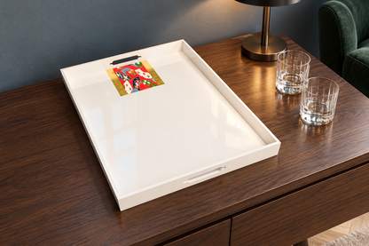 Yūzen Harmony Tray. Styled concept. Utage (宴) / Shirayuki White Snow（白雪）. Room furnishings and props are not included.