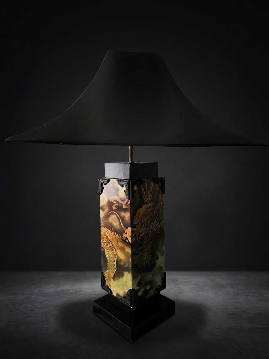 Dragon in the Clouds Table Lamp. Alternate product view