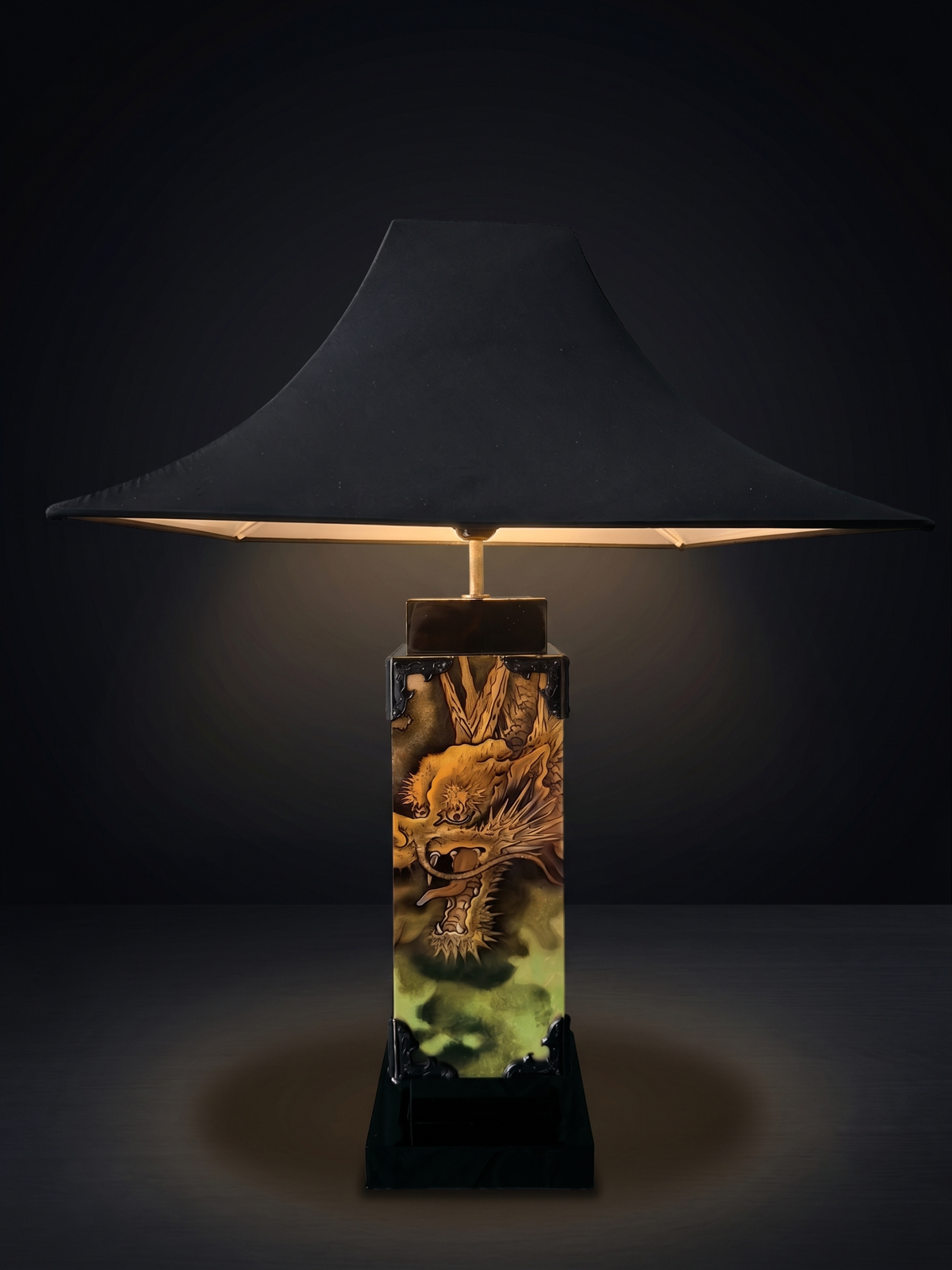 Dragon in the Clouds Table Lamp. Product view